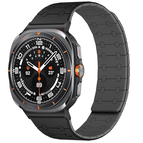 Bracelet Galaxy Watch Ultra 47mm magnétique en silicone souple Amizee sport