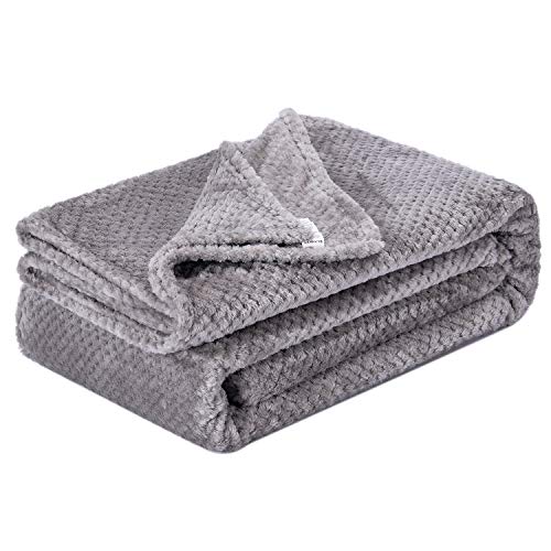 Image of Fuzzy Throw Blanket, Plush Fleece Blankets for Adults, Toddler, Boys and Girls, Warm Soft Blankets and Throws for Bed, Couch, Sofa, Travel and Outdoor, Camping (Twin(60"x80"), XL1-Flint Gray)