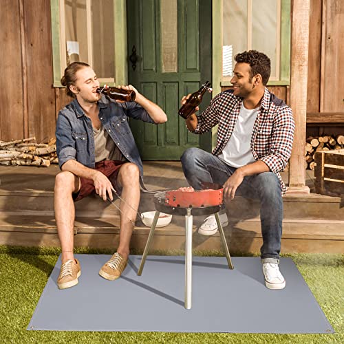 Towallmark Grill Mat 60×42 Inch, Glass Fiber Large Grill Pads,Double-Sided Fireproof Deck And Patio Protective Mats,Perfect For Outdoor Bbq,Gas Grills, Oil Fryers,Lawn #TOP6