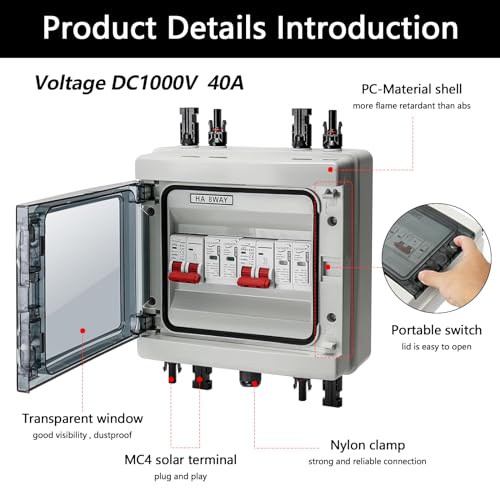 Eviter les pannes d'orage avec la protection contre les surtensions PV 1000V DC 40A