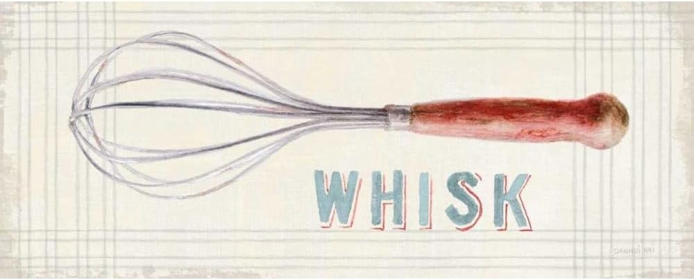 ArtDirect Floursack Kitchen Sign IV 48x19 Huge Gallery Wrapped Canvas Museum Art by Nai, Danhui