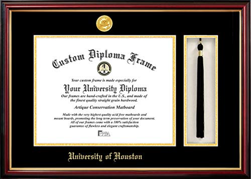 Campus Images University of Houston Tassel Box and Diploma Frame