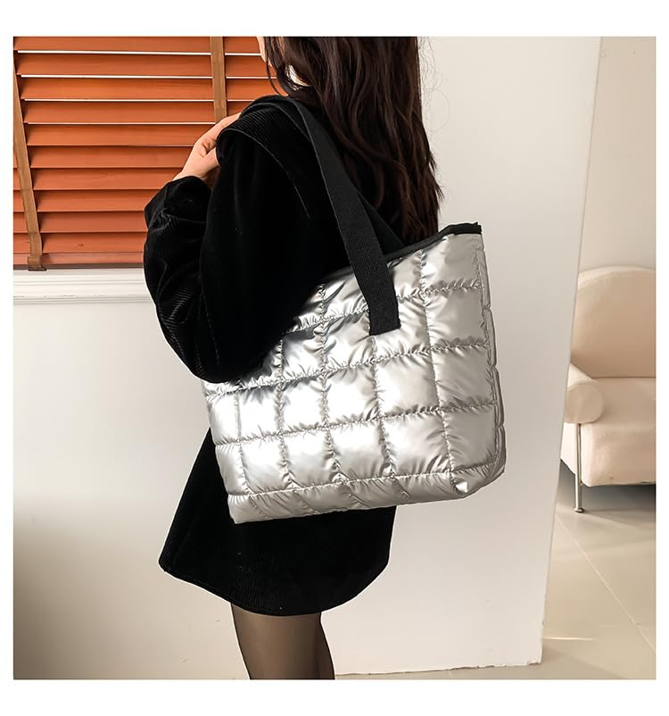 Bolsa Tote Acolchada SMAROICE Negra con Cierre miniatura 6