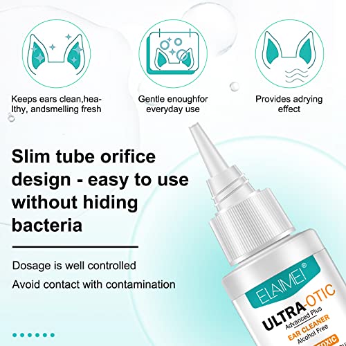 Dog Ear Cleaner 1.69 Fl Oz, Ear Wash for Dogs & Cats, Ear Drops for Pet, Advanced Dog Ear Infection Treatment Solution, Soothes Itchy & Inflamed Ears, Removes Debris, Waxy, Buildup and Odor Dog Ear Cleaner 1.69 Fl Oz, Ear Wash for Dogs & Cats, Ear Drops for Pet, Advanced Dog Ear Infection Treatment Solution, Soothes Itchy & Inflamed Ears, Removes Debris, Waxy, Buildup and Odor