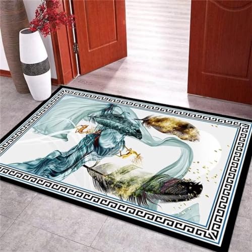 Alfombra lavable antideslizante grande para evitar resbalones y suciedad en el salon 2