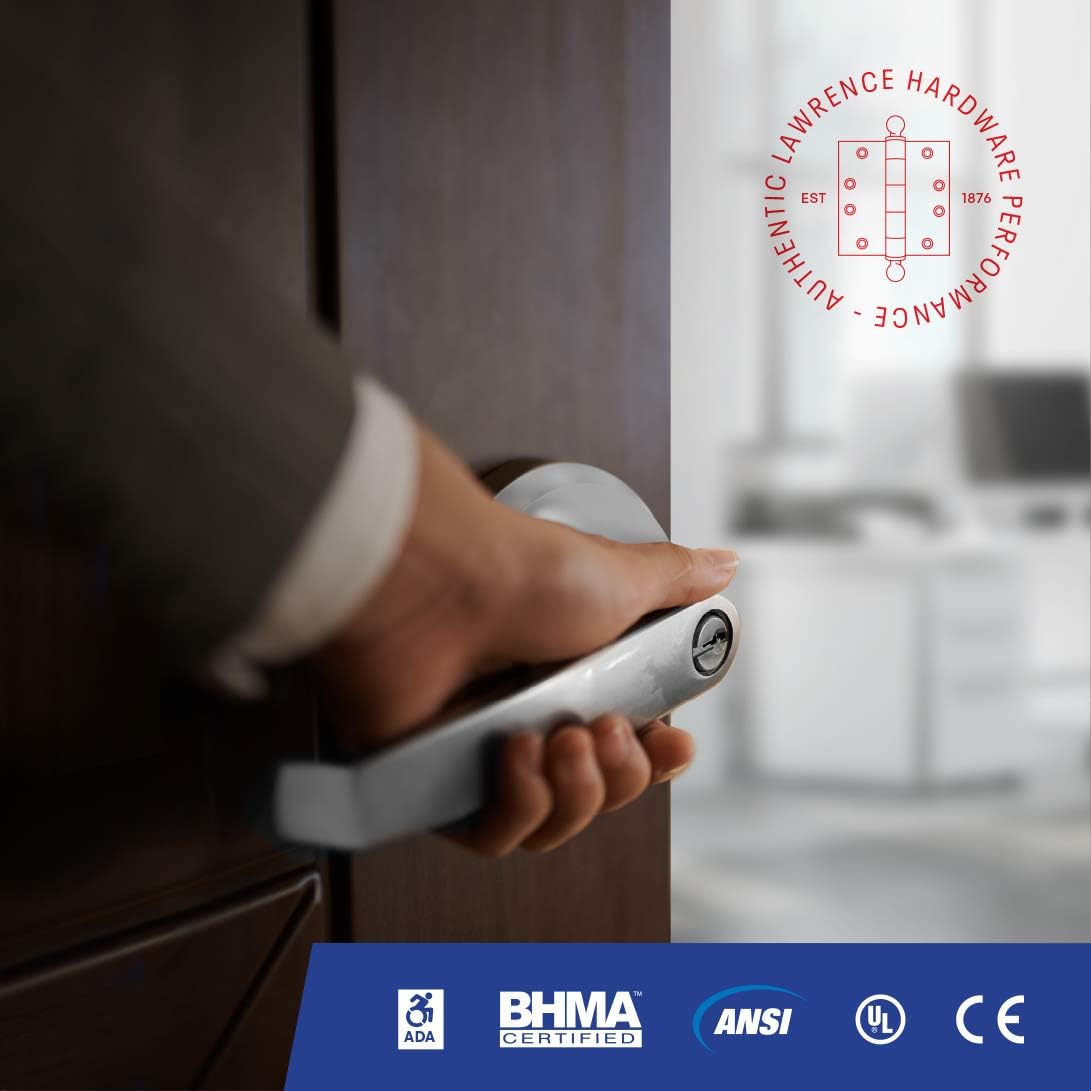 Get Special Price Door Handle Cylindrical Lock Entrance Lock Function Keyed Entry and Lock Brushed Chrome Finish LH5304LUS26D UL Certified ANSI/BHMA Grade 2 Commercial Door Lever for Heavy Duty Use Best Review Door Handle Cylindrical Lock Entrance Lock Function Keyed Entry and Lock Brushed Chrome Finish LH5304LUS26D UL Certified ANSI/BHMA Grade 2 Commercial Door Lever for Heavy Duty Use