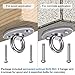 SELEWARE Ceiling Mount Cast Stainless Steel Swing Hanger Wall Anchor Hanging Yoga Swing Hammock Chair Suspension Straps Heavy Bag and More 2 Pcs