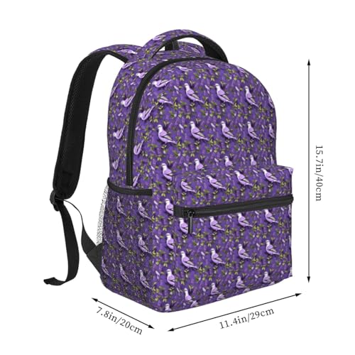 Mochila de lavanda unisex ligera para el día a día 2