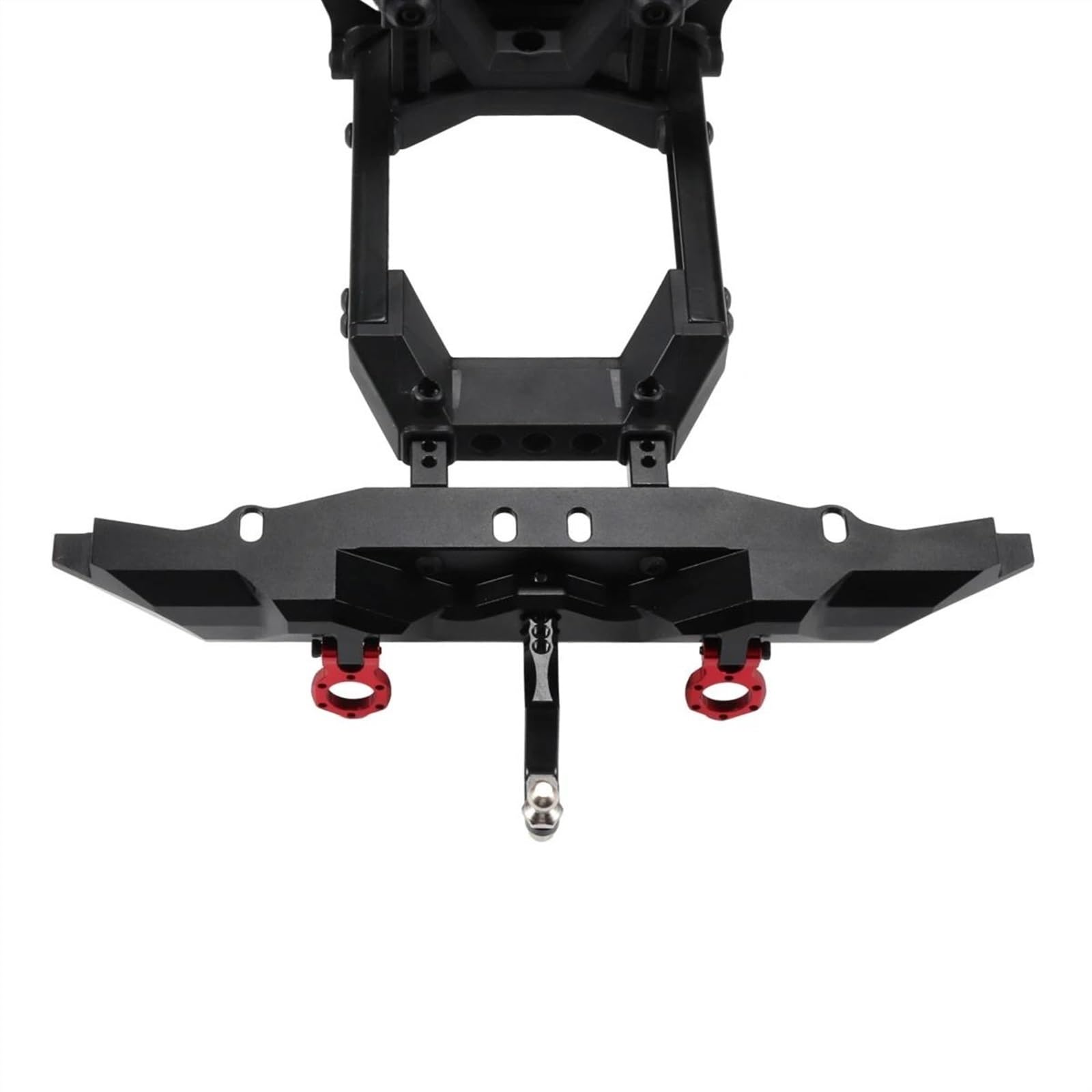 Accessori Auto RC per TRX4 per Defender per Paraurti Posteriore Alluminio con Gancio di Traino 1/10 RC Crawler Auto Parti Aggiornamento Accessori Ricambio(Silver)