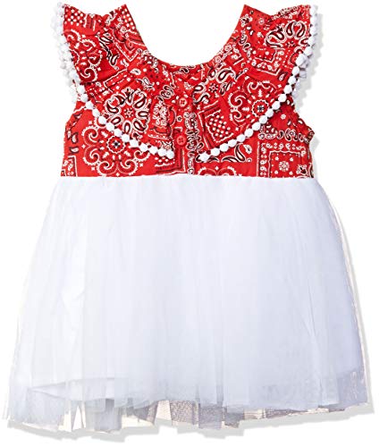 Image of Girls Regular Frocks (50174 Red 12M-18M)