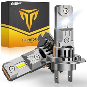 FAHREN H7 fog Light Bulbs, 33000LM 900% Brighter 6500K Cool White H7, Real 1:1 Mini Size H7 lights IP68 Waterproof Lights, Quick Installation, Pack of 2