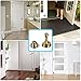 Sumnacon Sturdy Magnetic Door Stopper - Stainless Steel Door Stopper with Magnet for Wall Floor, Sturdy Magnetic Doorstop Holder with Adhesive Tape & Screws for Home Office, Gold