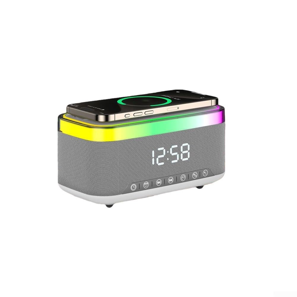 Cassa Portatile con per Luce Notturna RGB e per sveglia Cassa