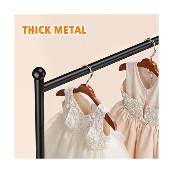   CoonoorKids-Clothing-Holder-Stand-with-10-Hooks-45-W-x-38-H-Clothes-Hanger-Rack-for-Floor