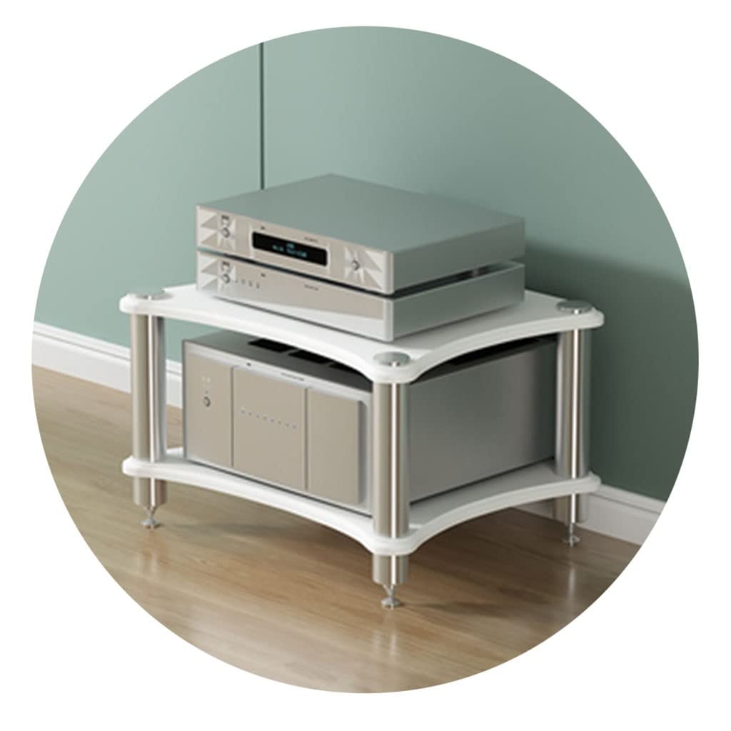 Mobile audio Hi-Fi di fascia alta con piedini ammortizzanti, ideale per apparecchiature stereo, console di gioco e dispositivi di streaming, rack audio premium per una migliore esperienza audio