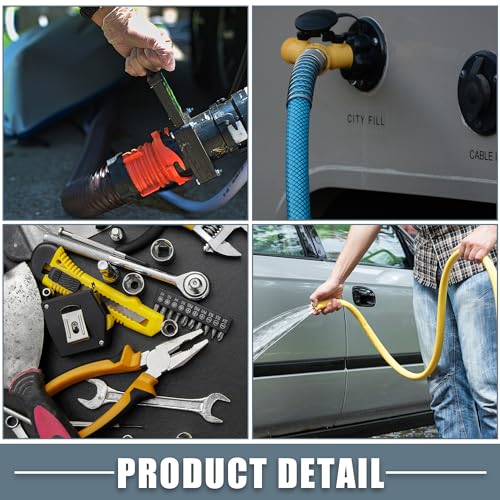 Image of RV Sewer Hose Storage Bag Waterproof RV Hose Storage Organizer Bag RV Accessories Bag Camper for Utility Bag Blue