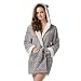 Richie House Womens' Bathrobe Robe with Two Ears RHW2498-A-FBA