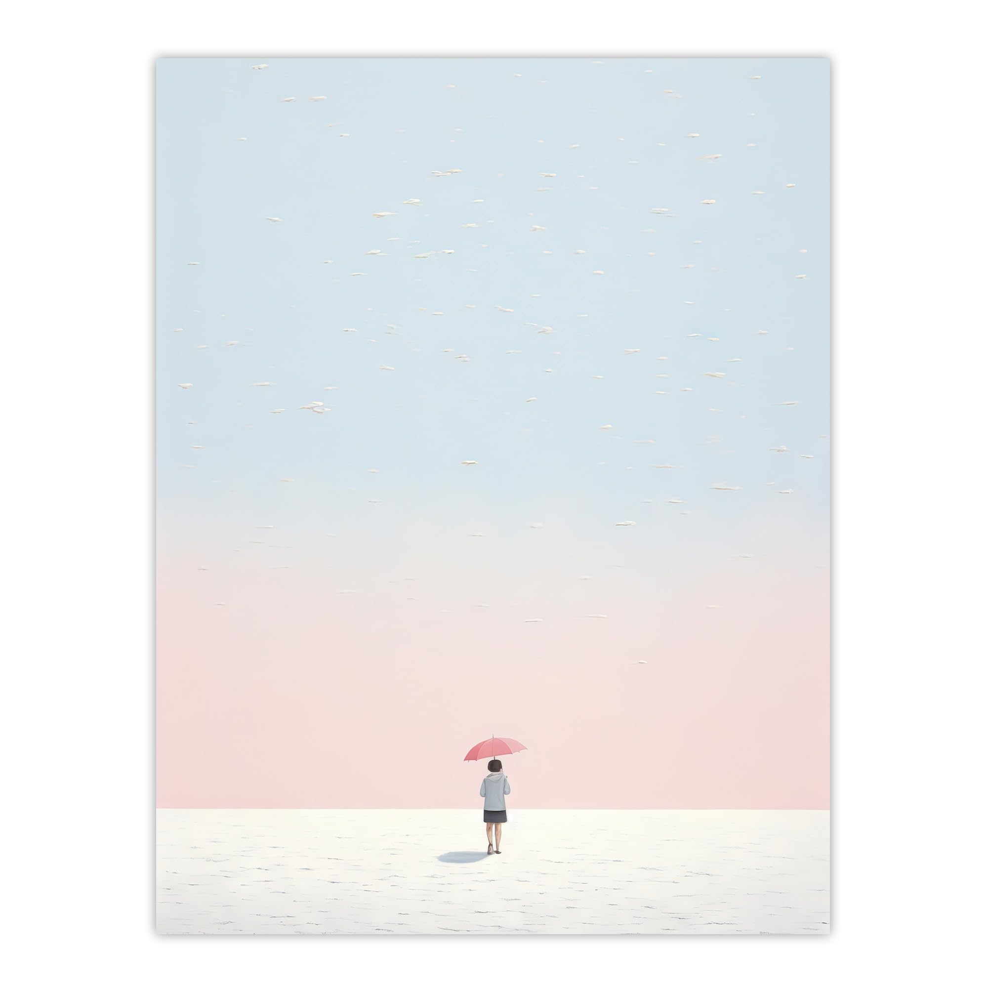 Artery8 Alone No 2 By Amy Denver Minimalist Soft Pastel Simple Summer Sun Minimalism Simple Modern Artwork Large Wall Art Poster Print Thick Paper 18X24 Inch