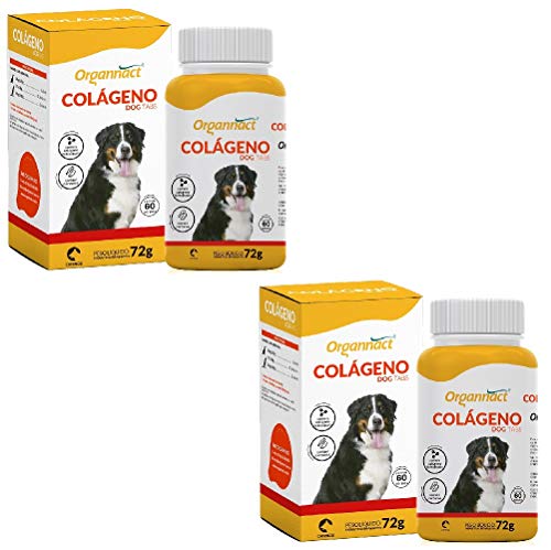 Combo 2un Suplemento Organnact Colágeno Dog Tabs 72g