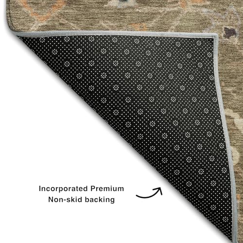 Tapete Addison Rugs Mayfield 9' x 12' marrón lavable miniatura 5