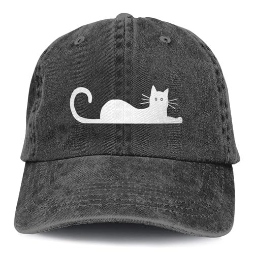 Gorra de béisbol con diseño de gato para mujer miniatura 2