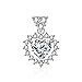 Musihy Necklace, Herzkette Zirconia Necklace Weiß Halskette für Frauen Kleine Geschenke für Frauen