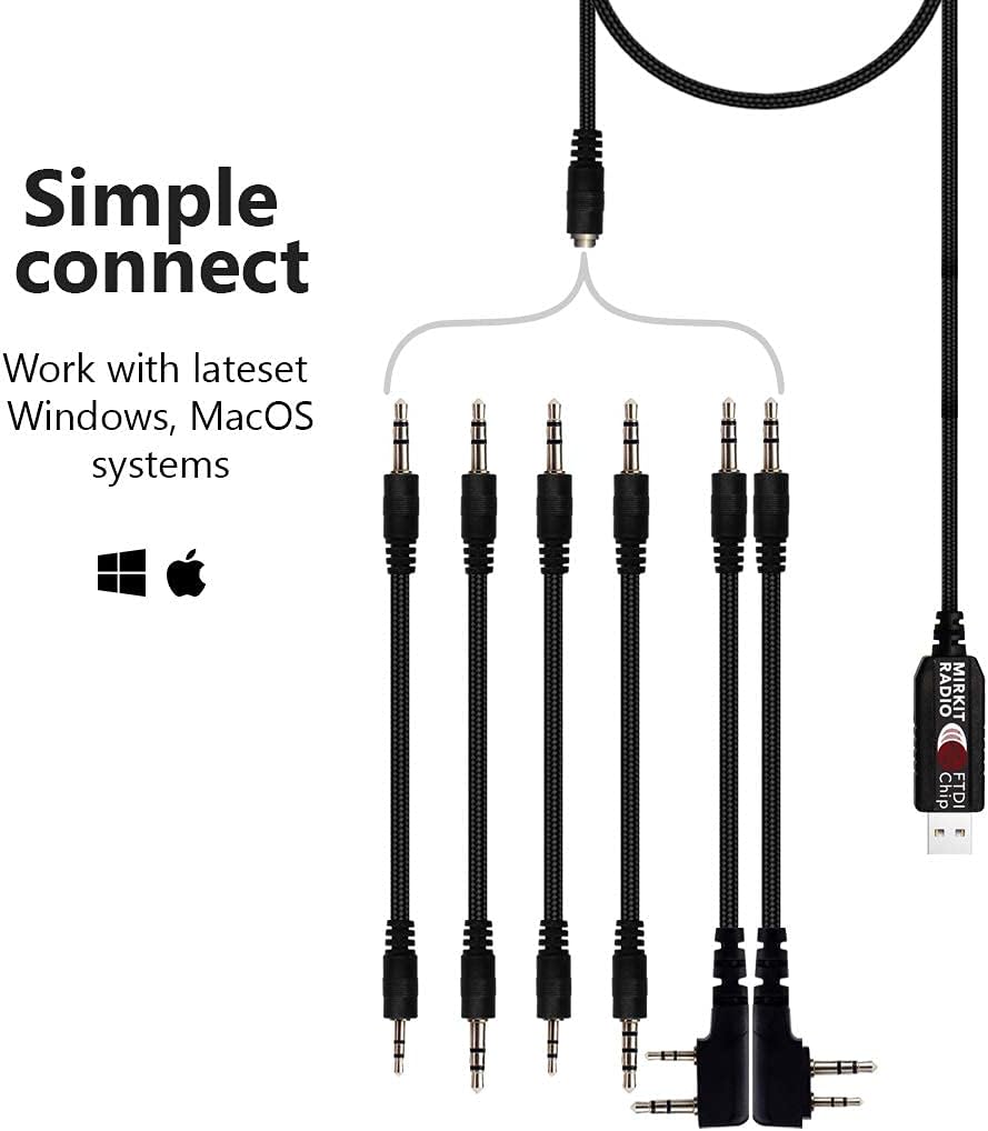 Exсluѕіvе Dіѕсоunt 90% Prісе Mirkit FTDI USB Baofeng Programming Cable Model 5 for Flashing Ham Radios: Baofeng Radio, Wouxun, Kenwood, Mirkit, Motorola, Yaesu 6 in 1 Exсluѕіvе Mirkit FTDI USB Baofeng Programming Cable Model 5 for Flashing Ham Radios: Baofeng Radio, Wouxun, Kenwood, Mirkit, Motorola, Yaesu 6 in 1