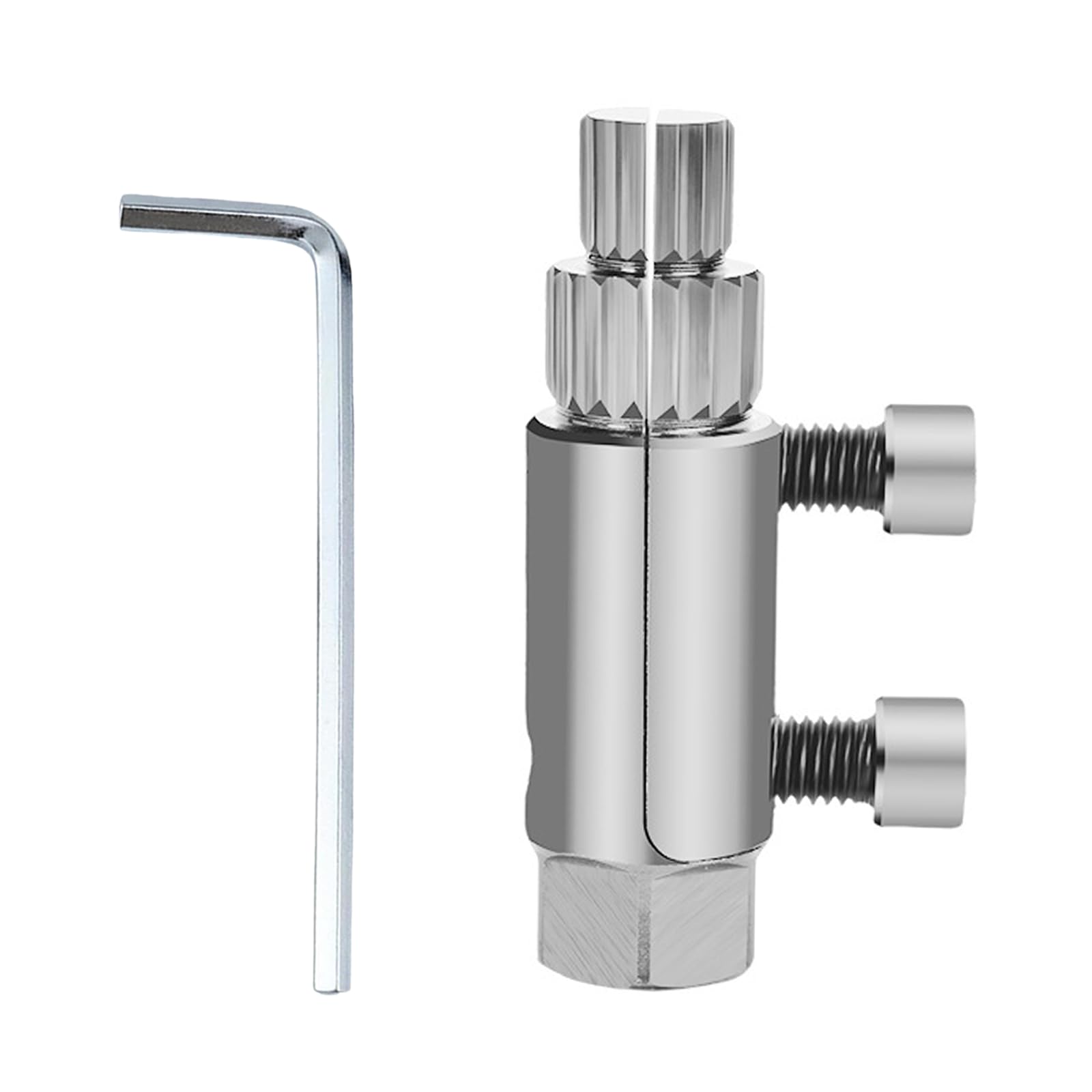 Pcmursal Broken Threaded Pipe Extractor Tool, Broken Pipe Extractor Tool, Stripped Screws and Damaged Bolts (Silver)