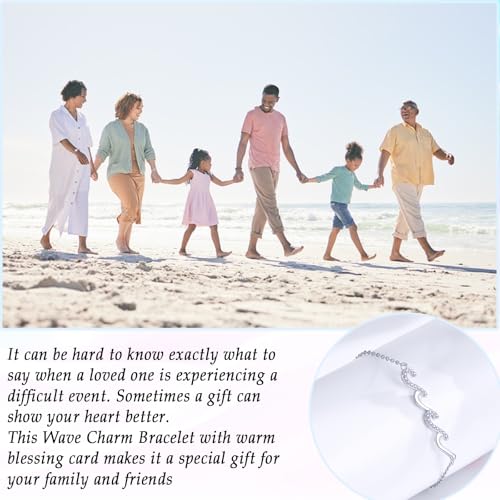 Birthday Gifts for Women, Cool Waves Bracelet Gift for Happy Birthday 21st, 30th, 40th, 50th, 60th Birthday Gift Ideas for Women Ladies Bestie Friend Sister Mom Daughter Wife Grandma3