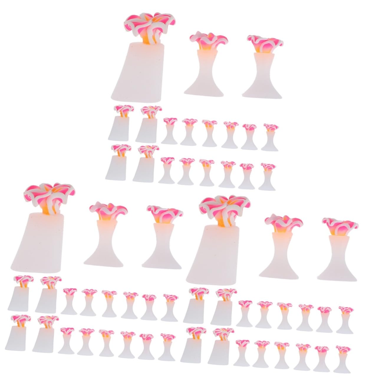 Healvian 9juegos Separadores De Dedos De Silicona Para Pedicura De Herramienta De Manicura Para Arte De Uñas Cómodos y Flexibles Para Mujeres