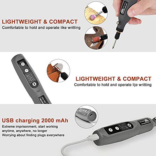 Mini-perceuse électrique rotative sans fil USB pour gravure et polissage