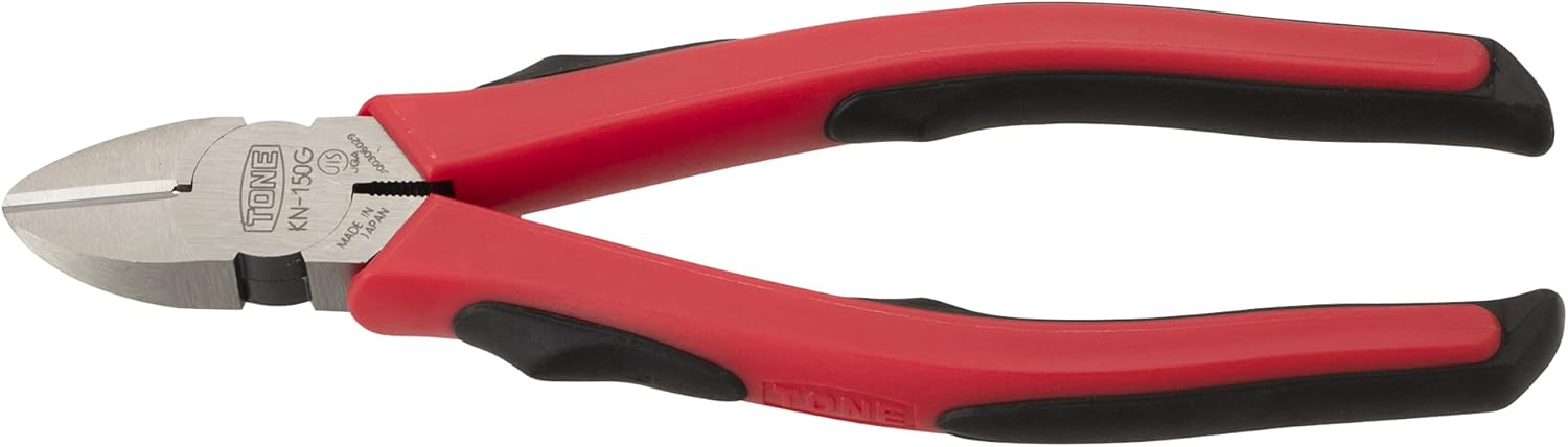 TONE Diagonal Cutting Pliers KN-150G Red Overall Length 171mm