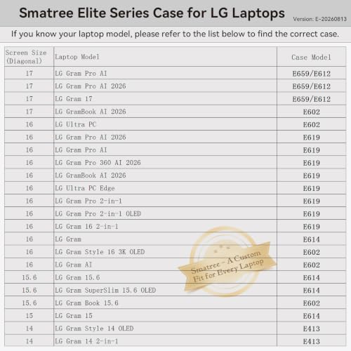 Image of Smatree Laptop Sleeve for 17 inch LG gram 17 /Pro AI /Pro AI 2026