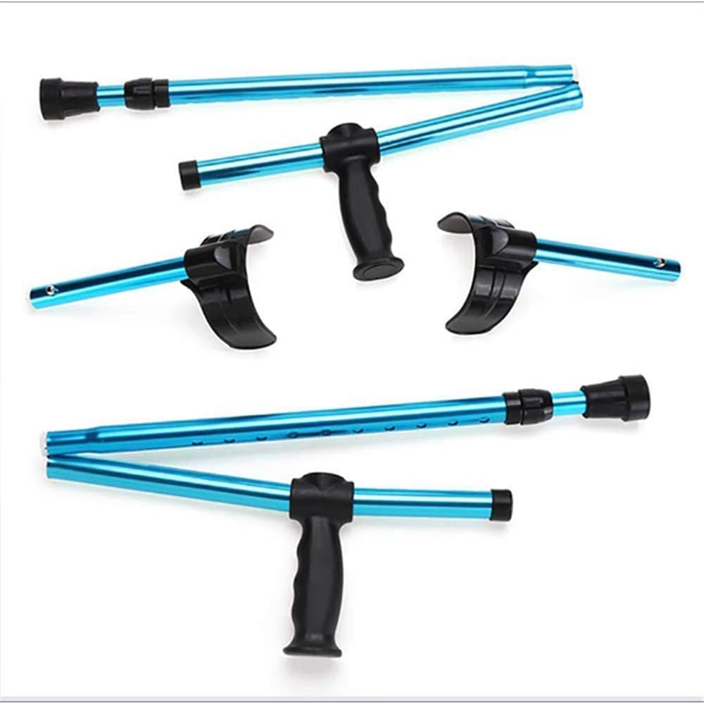 Muletas de antebrazo Muleta ajustable Codo plegable, aleación de aluminio, dos pliegues, bastones/muletas codo, muleta de antebrazo Muletas de codo Asistencia de aluminio ultraligera plegable Altura a