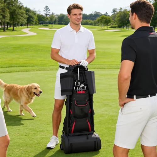 Protección de equipaje de golf de viaje con barra ajustable y protector de aluminio 3