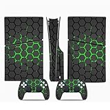 For Sony PS5 slimコンソール ディスク エディションに対応するステッカー カーボンファイバー スキン カバー ステッカー for PS5 slim本体&コントローラ用 DIYステッカー デカールスキン 全身スキンプロテクター キズ防止 耐久性 for PS5用 保護シール (0038)