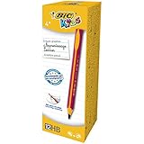 Esta caja contiene 12 lápices BIC Kids Learner rosas especialmente diseñados para enseñar a escribir a niños a partir de los 4 años