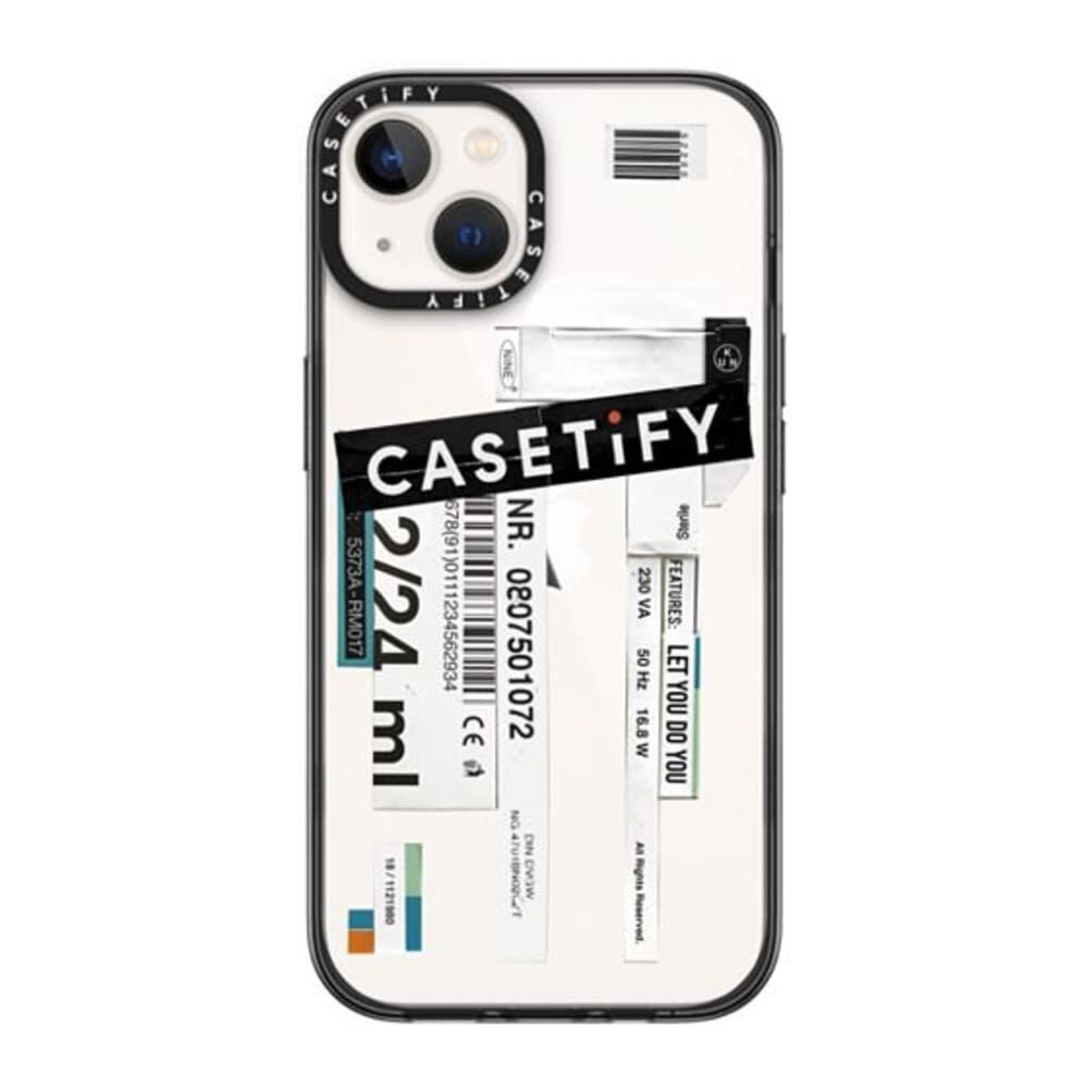 CASETiFY コンパクト iPhone 13 ケース [MIL規格準拠 (2x MIL-STD-810G)/1.2mからの落下テストをクリア] - Casetify - ブラック