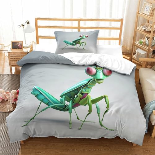 Housse de couette Praying Mantis 3D en microfibre 135x200 cm - 4