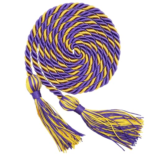 Image of GraduationMall Graduation Honor Cord 68 inch PurpleGold