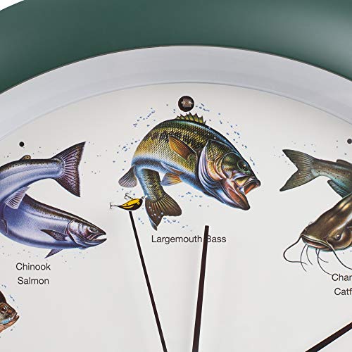 Horloge Gamefish Mark Feldstein 33 cm décorative sur le thème de la pêche