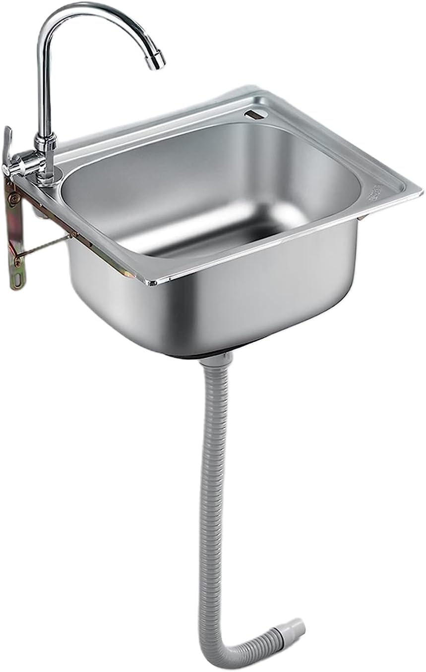 Amazon AKEMI LIVING 簡易流し台 ガーデンシンク 小型 幅49cm 流し台 プラスチック製 組立簡単 屋外 蛇口水栓付き