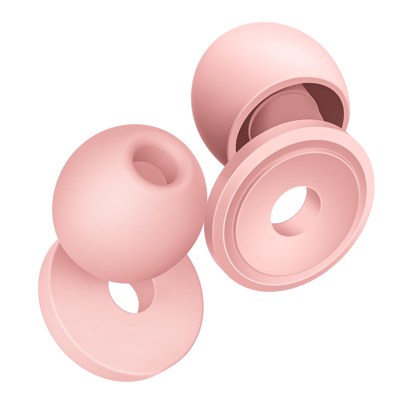 Ear Plugs for Sleeping, Reusable Silicone Ear Plugs for Sleeping Noise Cancelling, 30-35dB Noise Reduction Earplugs for Noise Sensitivity, Sleep,