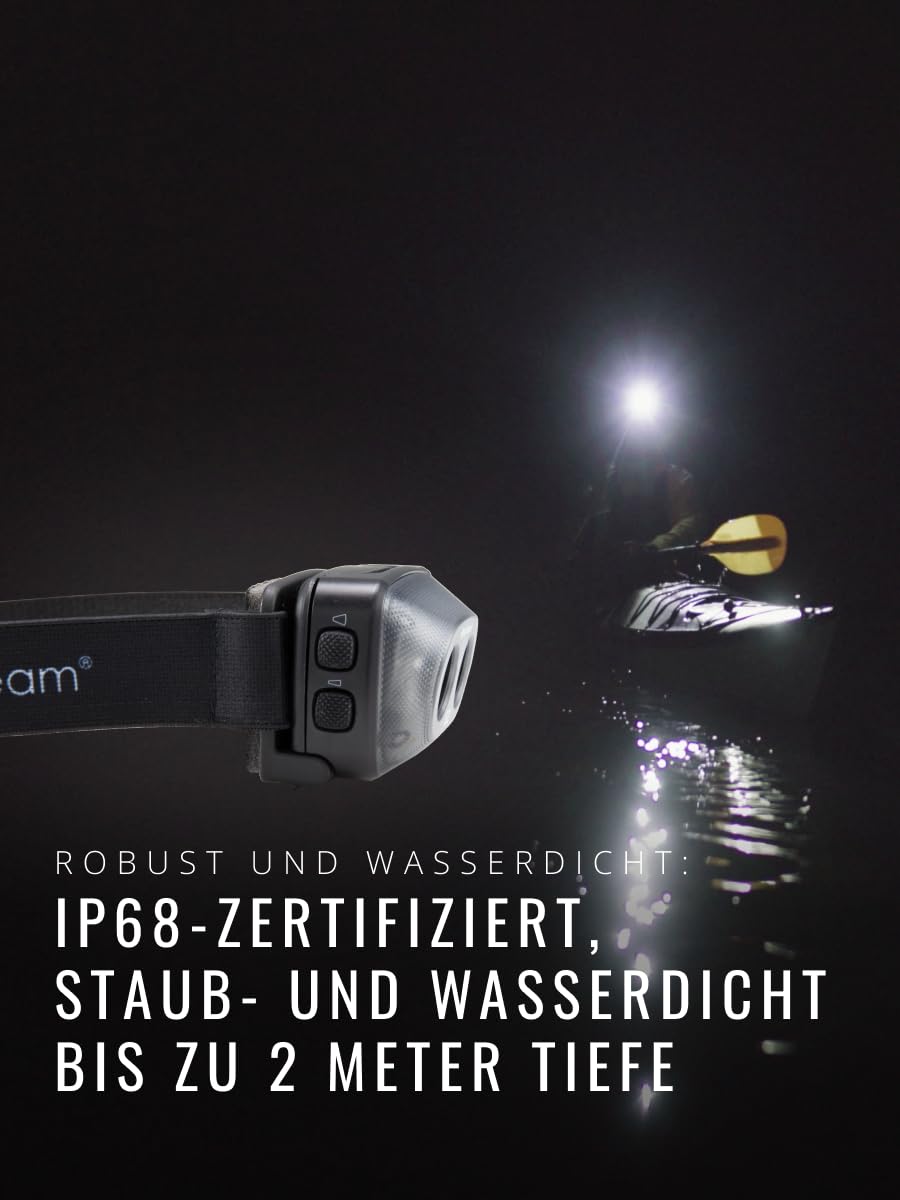 SUPRABEAM Latarka czołowa S4 ładowalna LED 750 lumenów IP68