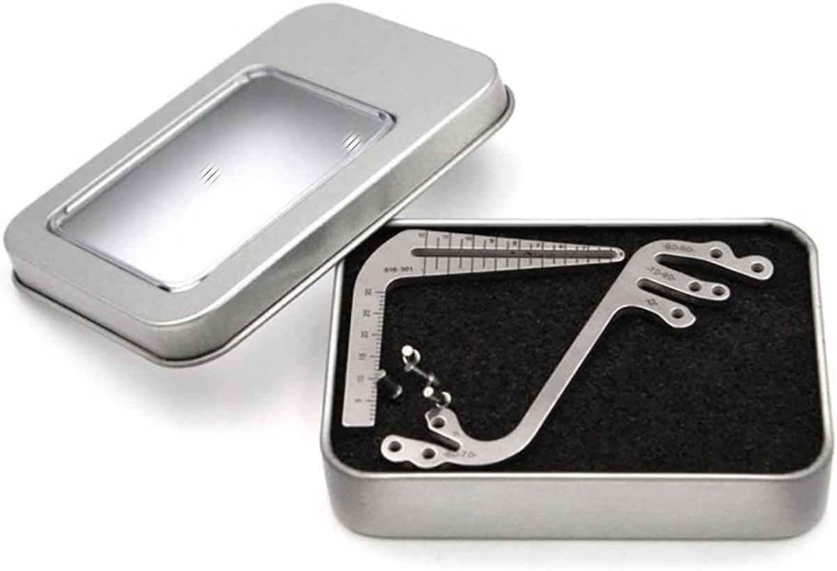Juego de guía for implantes dentales, Kit de Instrumentos, Regla de ángulo de posicionamiento, Materiales de odontología for Herramientas de ortodoncia de Dentista, 6 Piezas/Juego