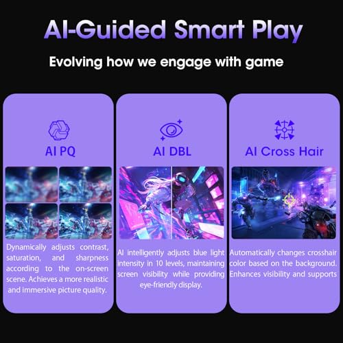 Image of Amzfast 27 Inch Gaming Monitor 320Hz 240Hz WQHD 2560 x 1440p Fast IPS Monitor, 1ms G-SYNC Compatible, HDR400, 135% sRGB, 99% DCI-P3, PIP /PBP, Height Adjustable, HDMI 2.1 x 2&DP 1.4 x 2, G27F6Q MAX