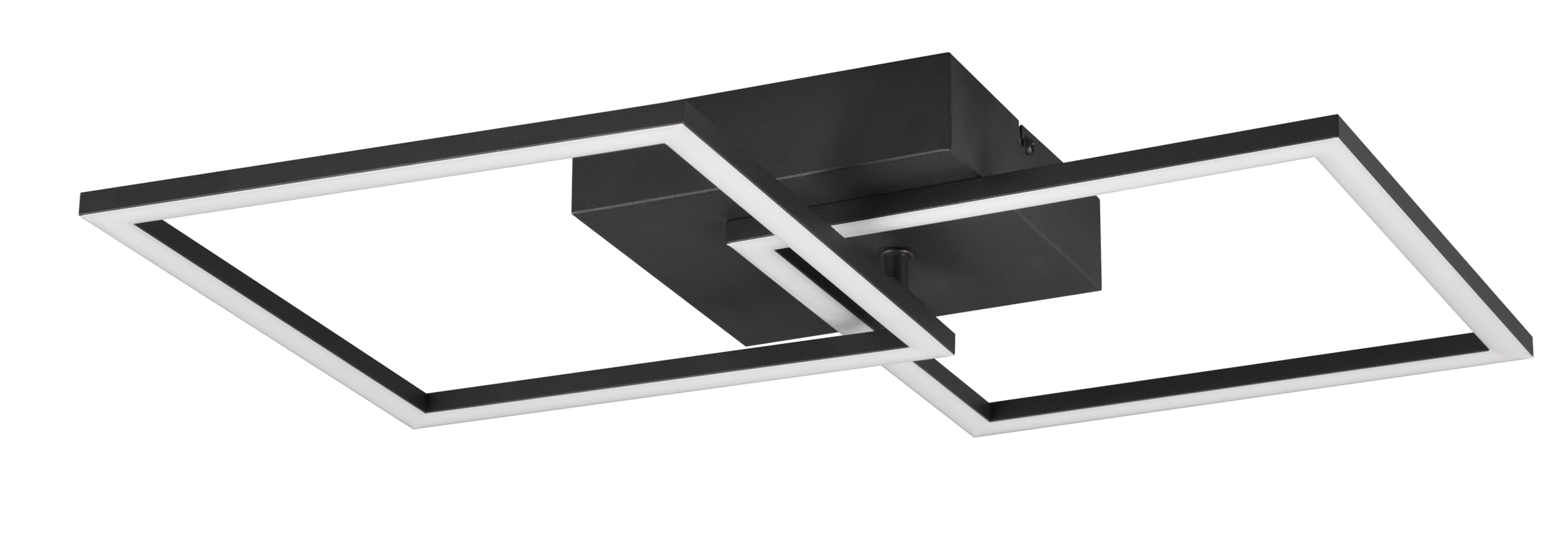 Reality LED Deckenleuchte „Arco“ – 49 Cm, Schwarz, Farbwechsel, Dimmer, Fernbedienung, 22 Watt
