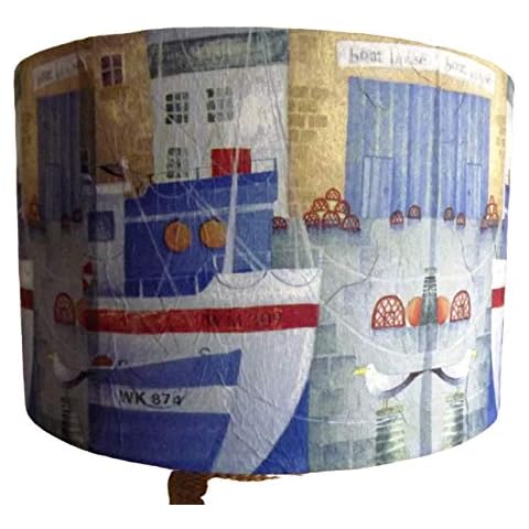 Harbor Boats lampshade blue red Cover
