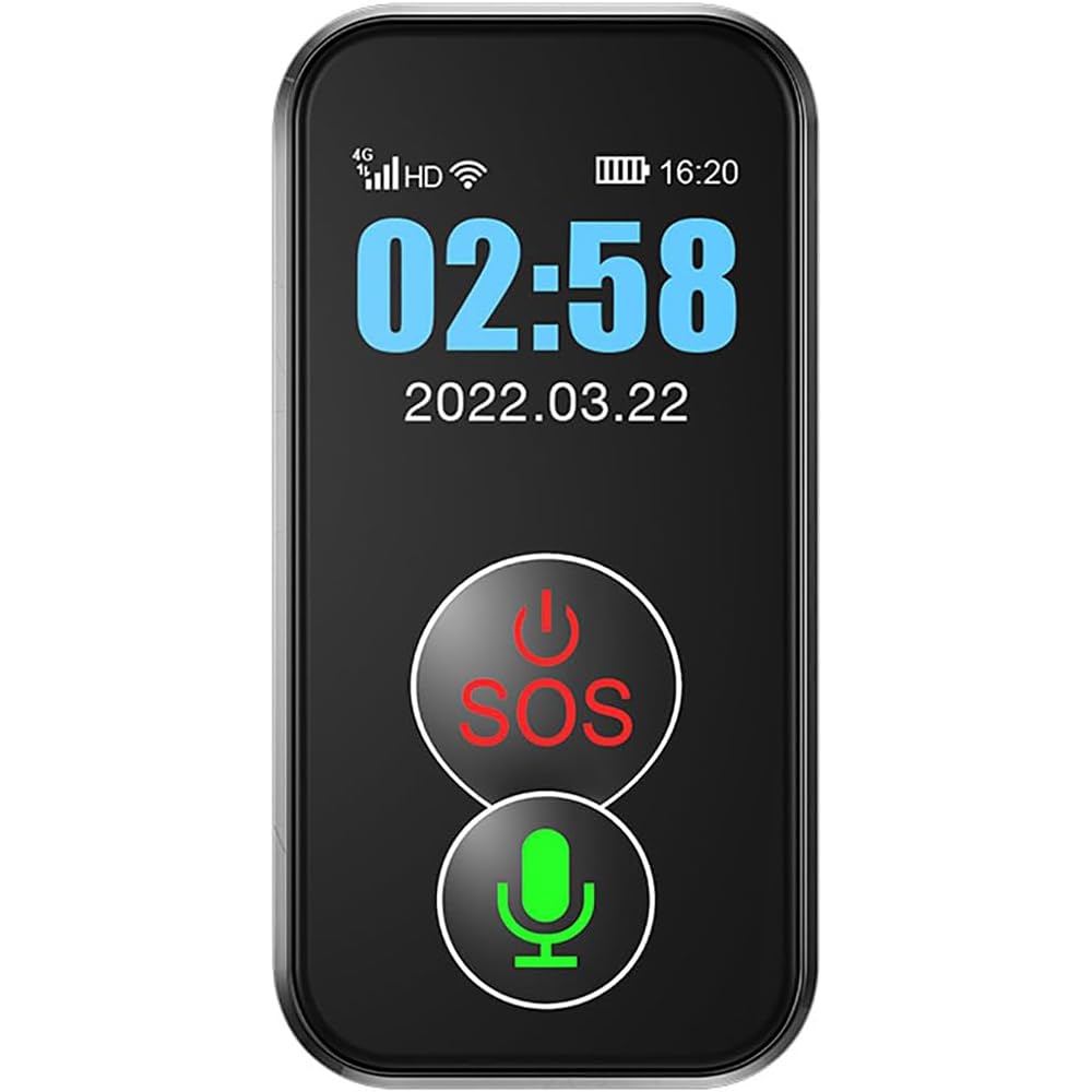 Collana di chiamata di emergenza, dispositivo di posizionamento GPS, chiamate vocali intelligenti 4G, impermeabile, rilevamento di cadute per anziani, demenza, Alzheimer, pazienti autistici