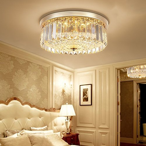 Lustre en cristal K9 moderne plafonnier chic de 45cm